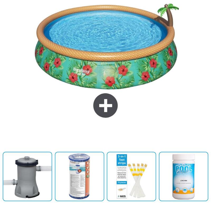 Piscine Bestway Fast Set - 457 x 84 cm - avec Accessoires - 5741649