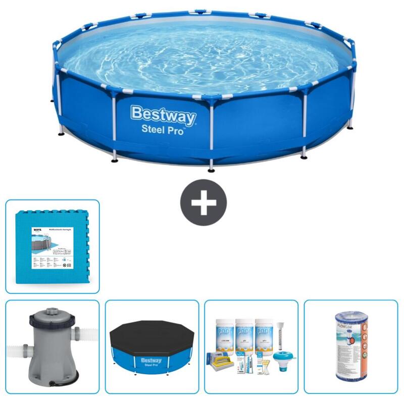 Piscine Bestway Steel Pro - 305 x 76 cm avec Accessoires - 5667912