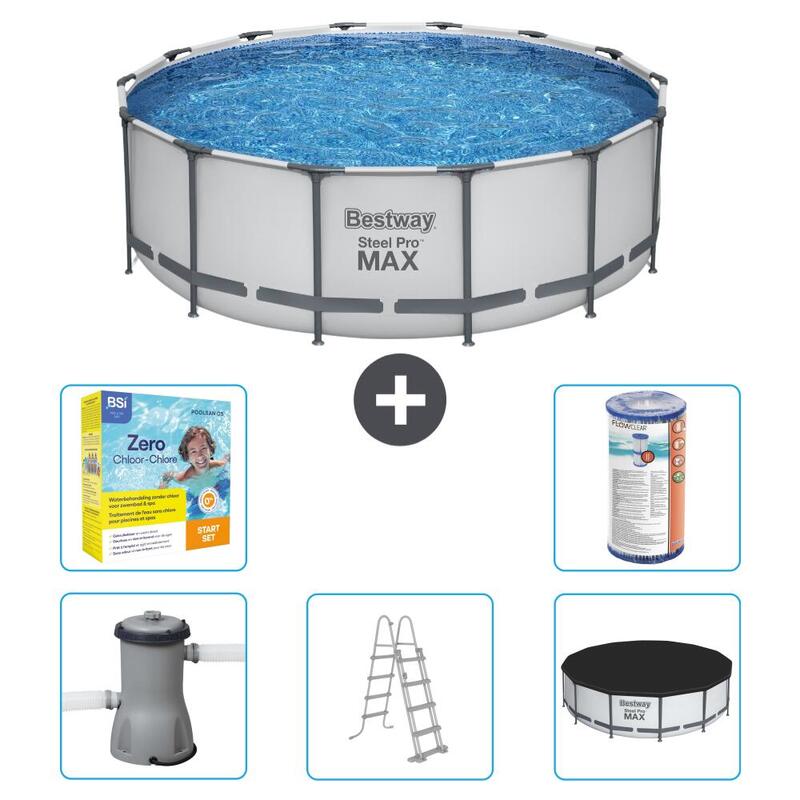 Piscine Bestway Steel Pro MAX - 427 x 122 cm avec Accessoires - 561233