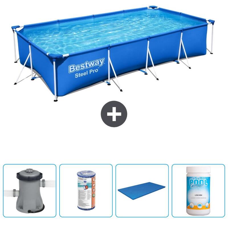 Piscine Bestway Steel Pro - 400 x 211 x 81 cm avec Accessoires - 5642451