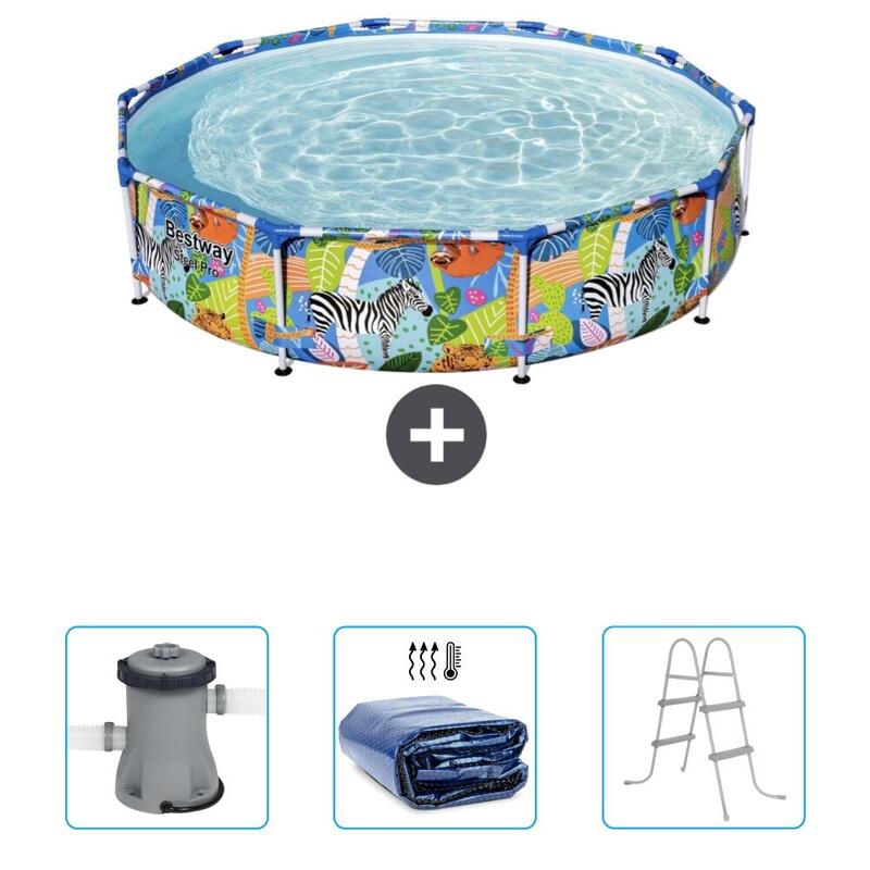 Piscine Bestway Steel Pro - 305 x 66 cm - avec Accessoires - 5698547