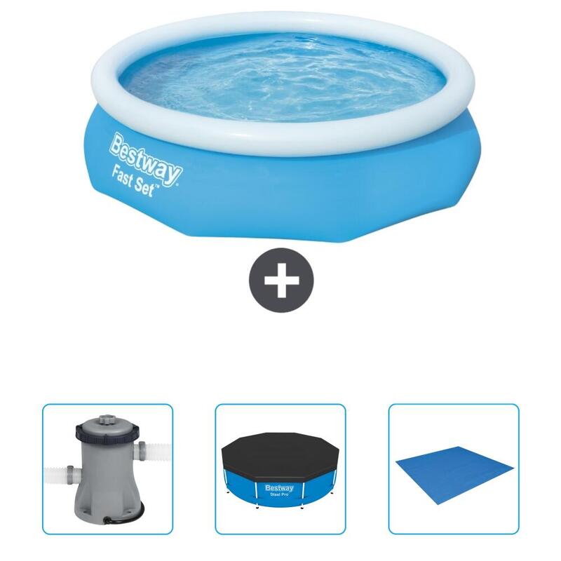 Piscine Bestway Fast Set - 305 x 76 cm avec Accessoires - 5726640