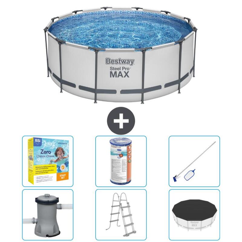 Piscine Bestway Steel Pro MAX - 366 x 122 cm avec Accessoires - 5642036