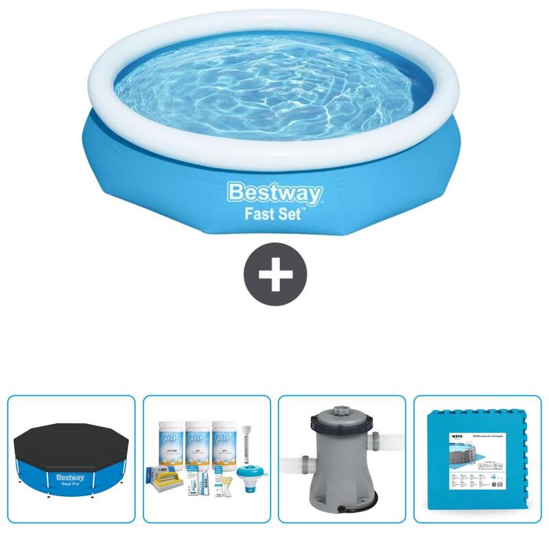 Piscine Bestway Fast Set - 305 x 66 cm avec Accessoires - 574562