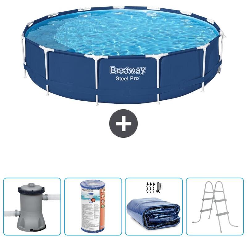 Piscine Bestway Steel Pro - 396 x 84 cm avec Accessoires - 561259