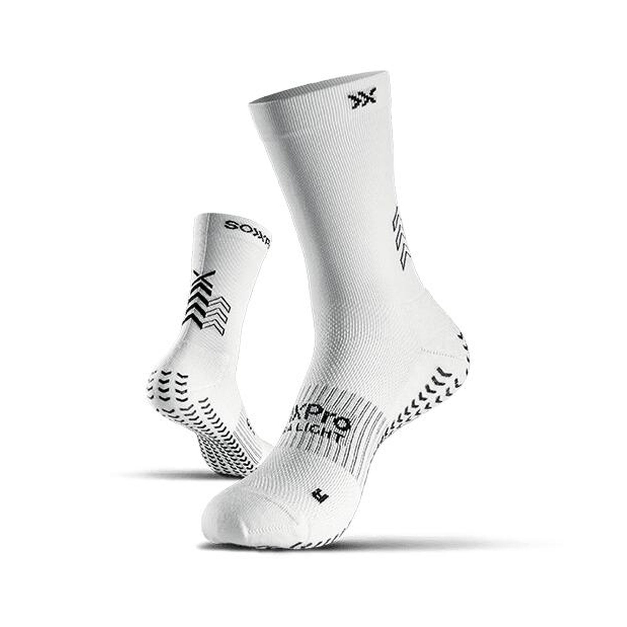 Calze Calcio Antiscivolo SOXPro Ultra Light Bianco