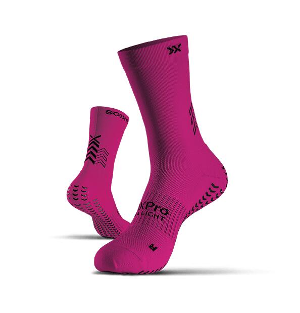 GEARXPRO Voetbalsokken met antislip grip SOXPro Ultra Light Fluo Fuchsia