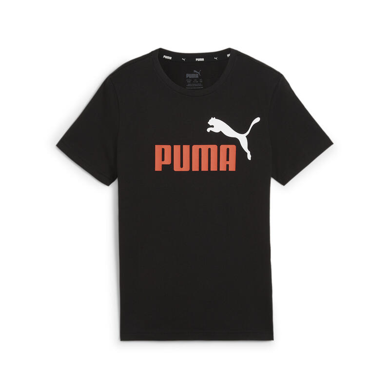 Essentials+ T-shirt met tweekleurig logo voor jongeren PUMA Redmazing White Red