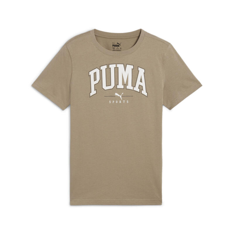 Camiseta Niño PUMA SQUAD con estampado grande PUMA Oak Branch Beige