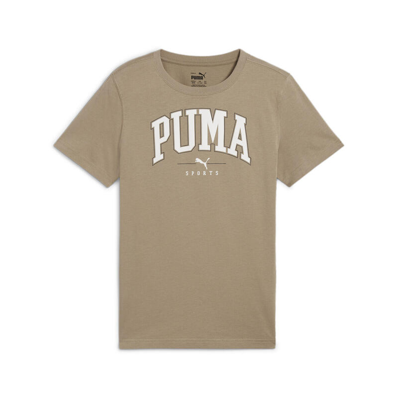 PUMA SQUAD Big Graphic T-shirt voor jongeren PUMA Oak Branch Beige