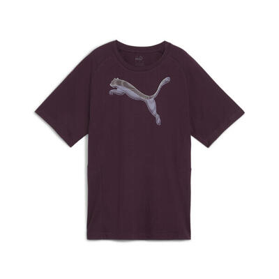 Evostripe t-shirt voor dames puma midnight plum purple