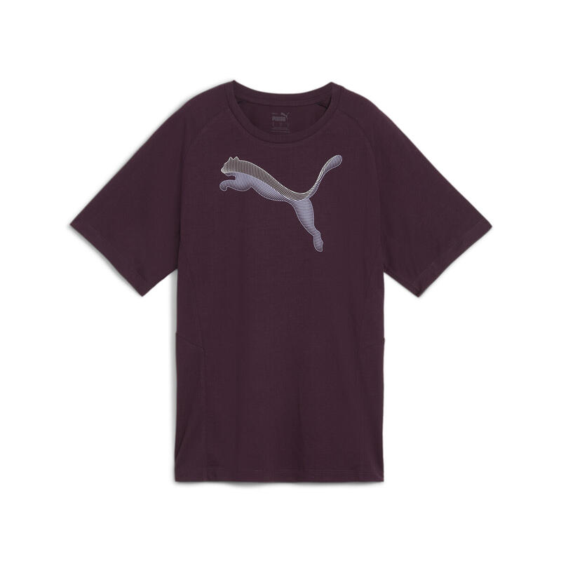 EVOSTRIPE T-shirt voor dames PUMA Midnight Plum Purple