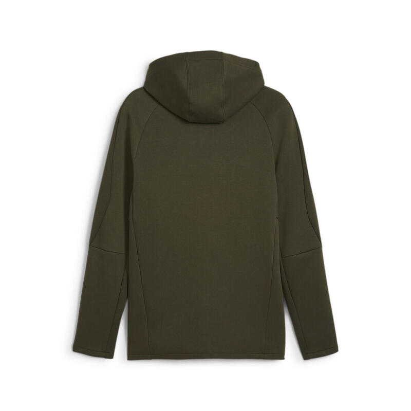 Pánská mikina s kapucí EVOTRIPE na zip PUMA Dark Olive Green