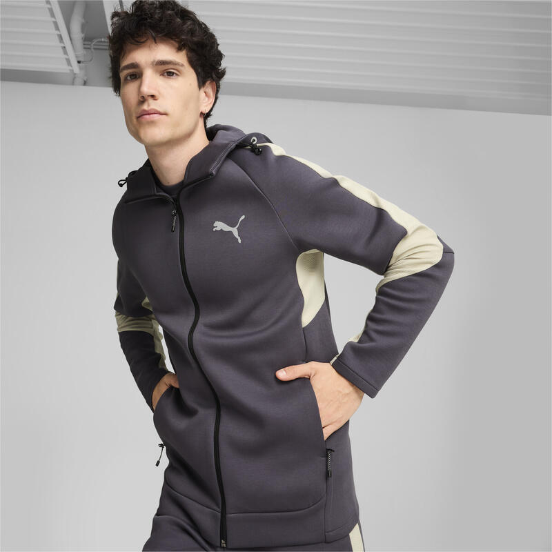 Hanorac bărbați PUMA Evostripe Hoodie FZ DK