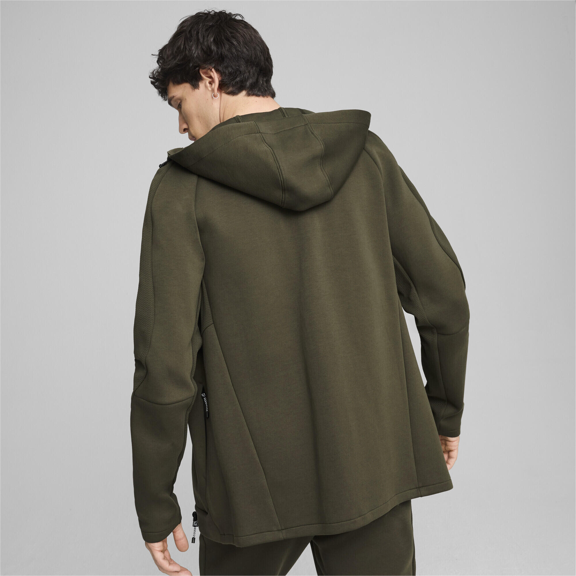 Sudadera con capucha y cremallera EVOSTRIPE Hombre PUMA Dark Olive Green 6/7