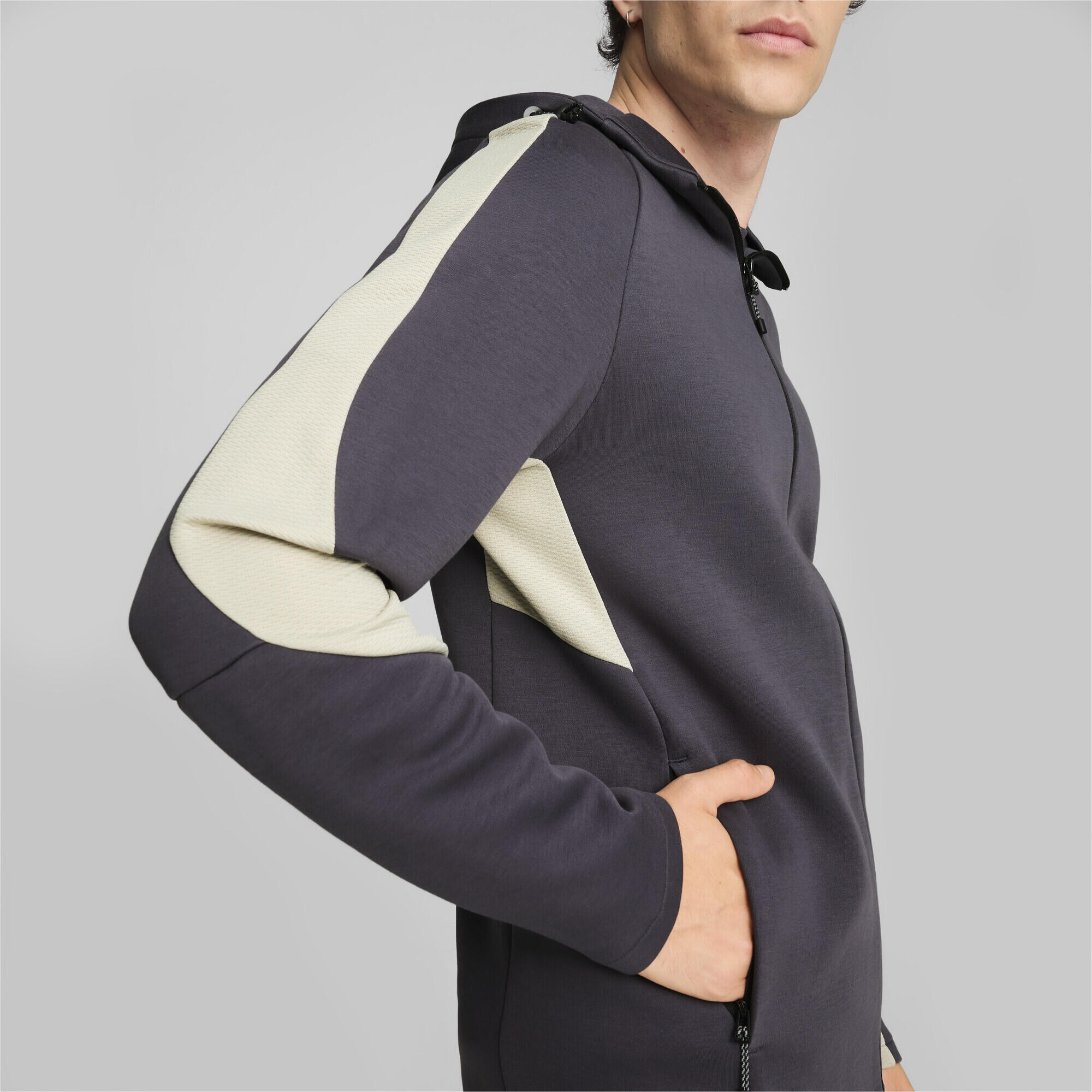 Hoodie entièrement zippé EVOSTRIPE Homme PUMA Galactic Gray 4/7