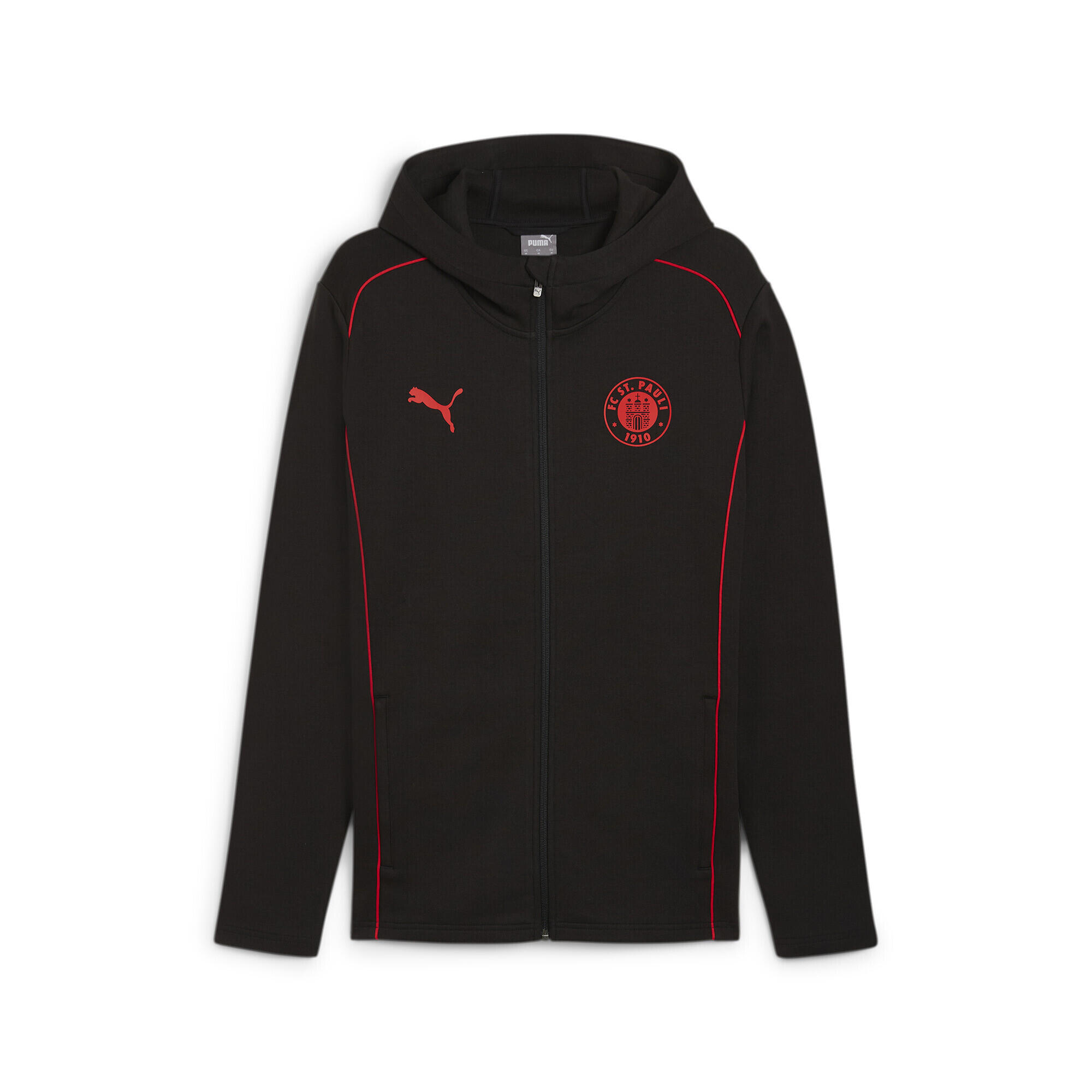 Veste zippée à capuche Casuals FC St. Pauli Homme PUMA Black Red 3/7