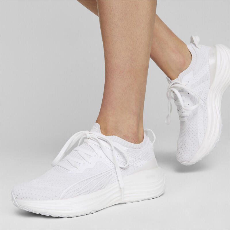 ForeverRun NITRO Knit hardloopschoenen voor dames PUMA White Feather Gray