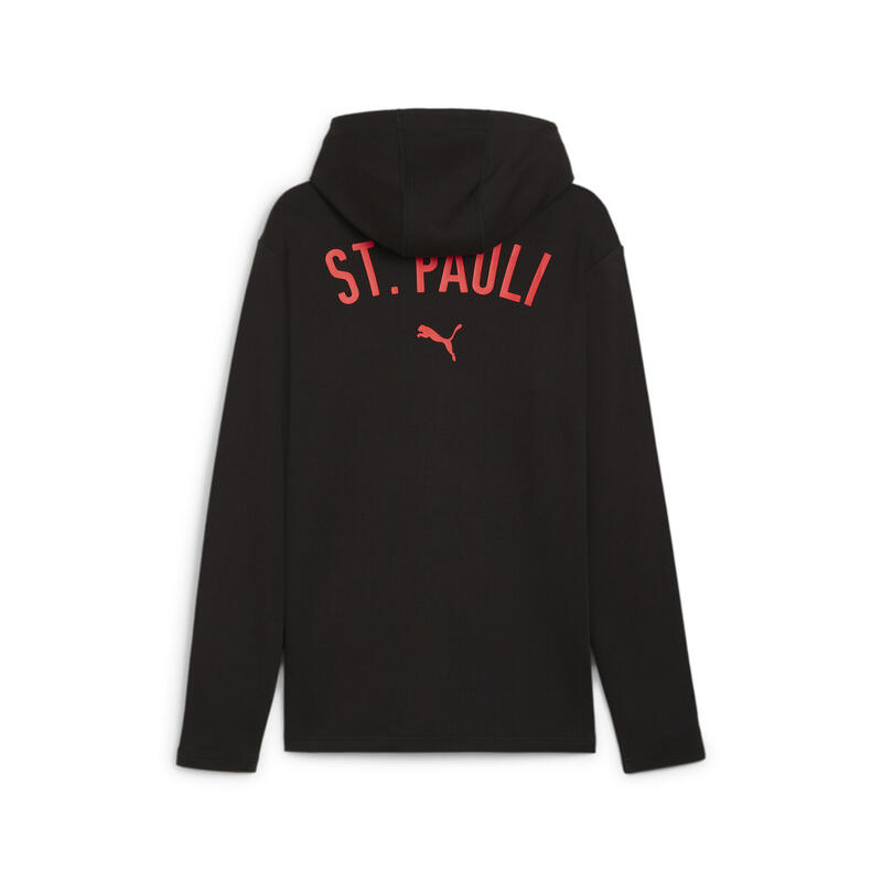 Chaqueta con capucha FC St. Pauli Casuals Hombre PUMA Black Red