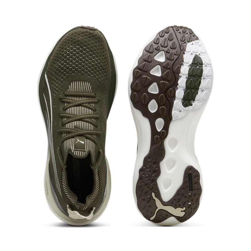 ForeverRun NITRO Knit hardloopschoenen voor heren PUMA Dark Olive White Green