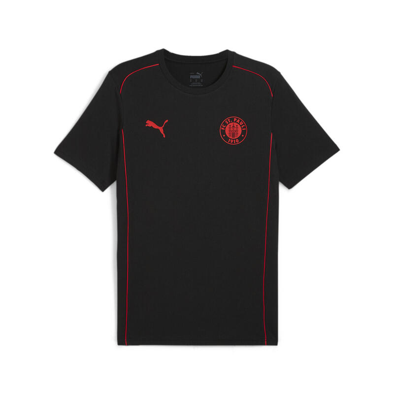 FC St. Pauli Casuals T-shirt voor heren PUMA Black Red