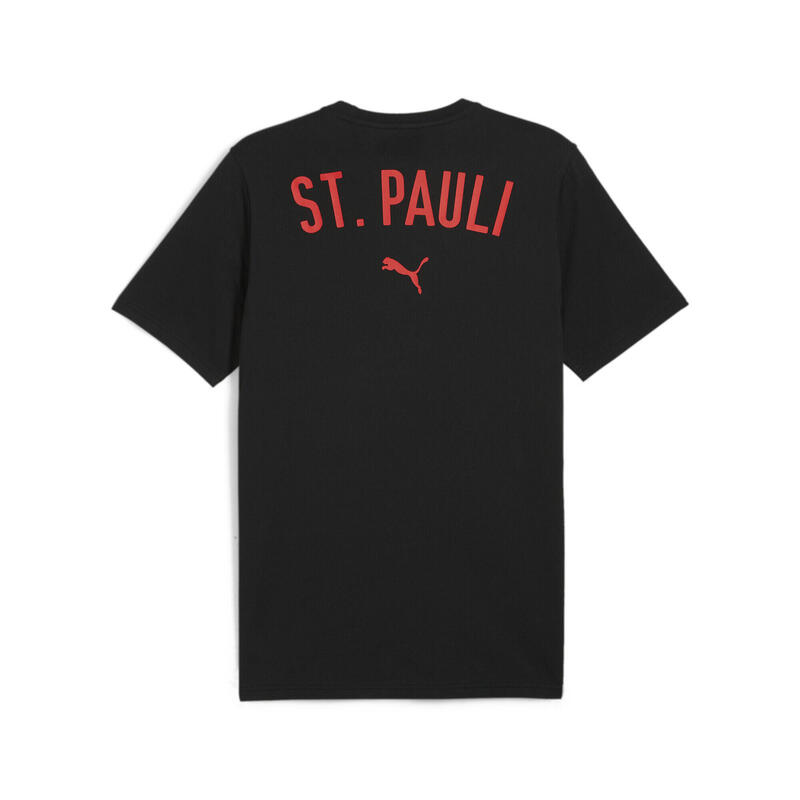 FC St. Pauli Casuals T-shirt voor heren PUMA Black Red