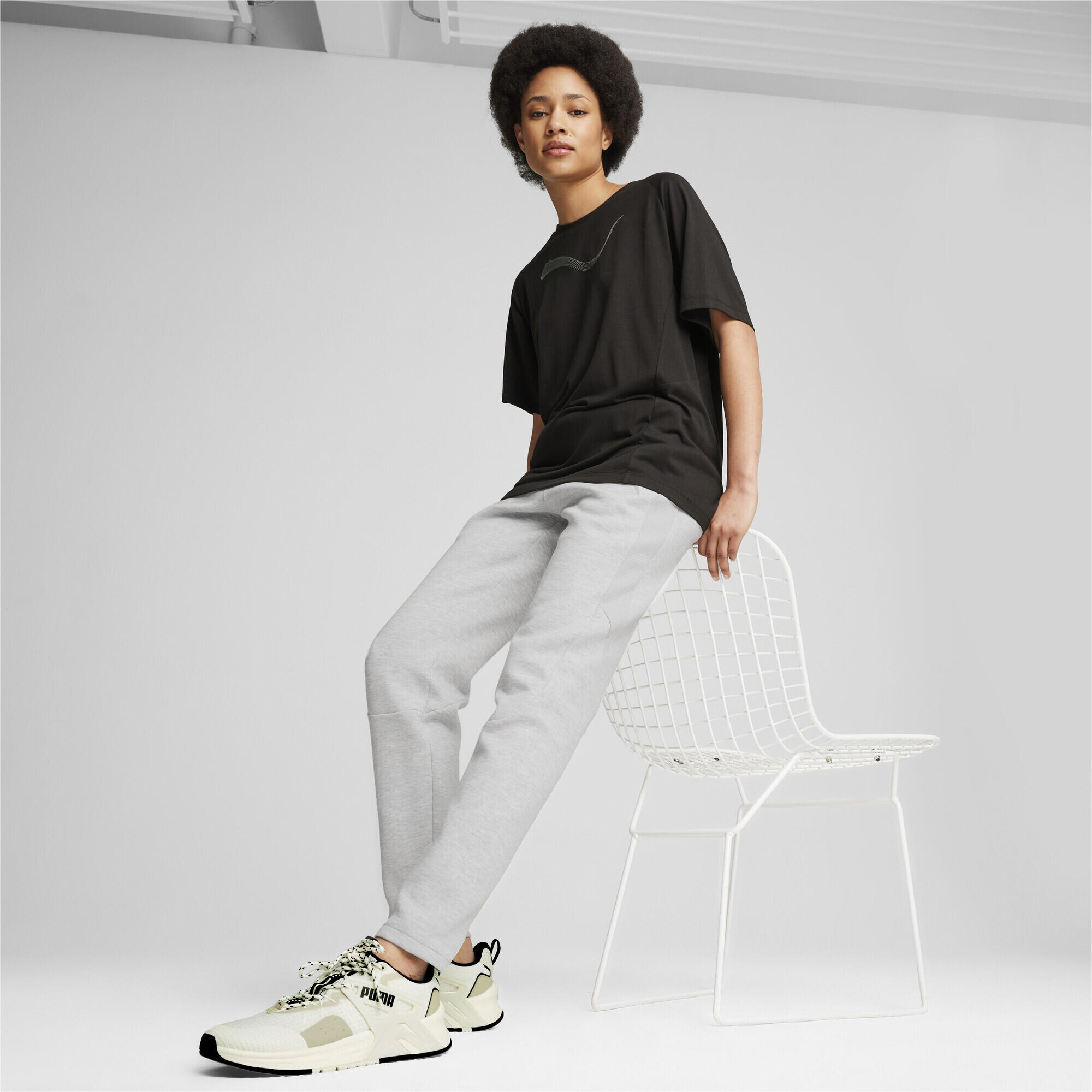 EVOSTRIPE broek voor dames PUMA Light Gray Heather 7/7