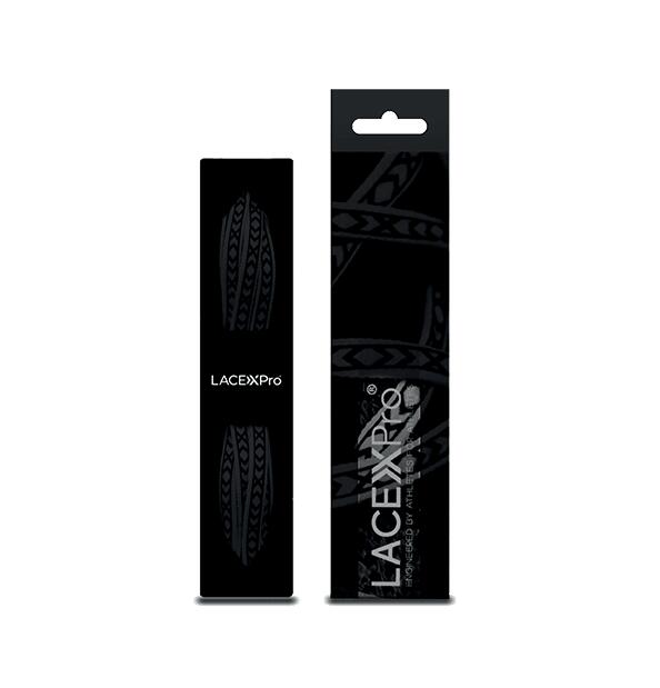 GEARXPRO Cadarços LACEXPro Flat Grip para calçados esportivos, pretos