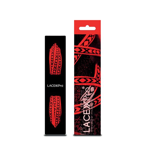 GEARXPRO Cordones planos LACEXPro para calzado deportivo, color rojo