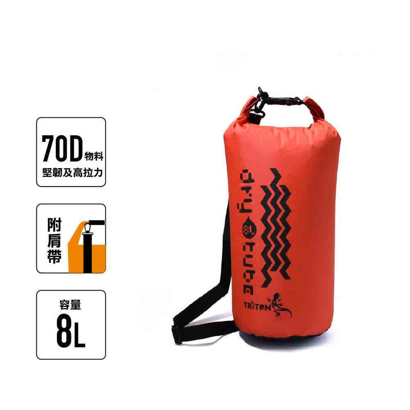 70D  Drybag with Strap 8L - Red
