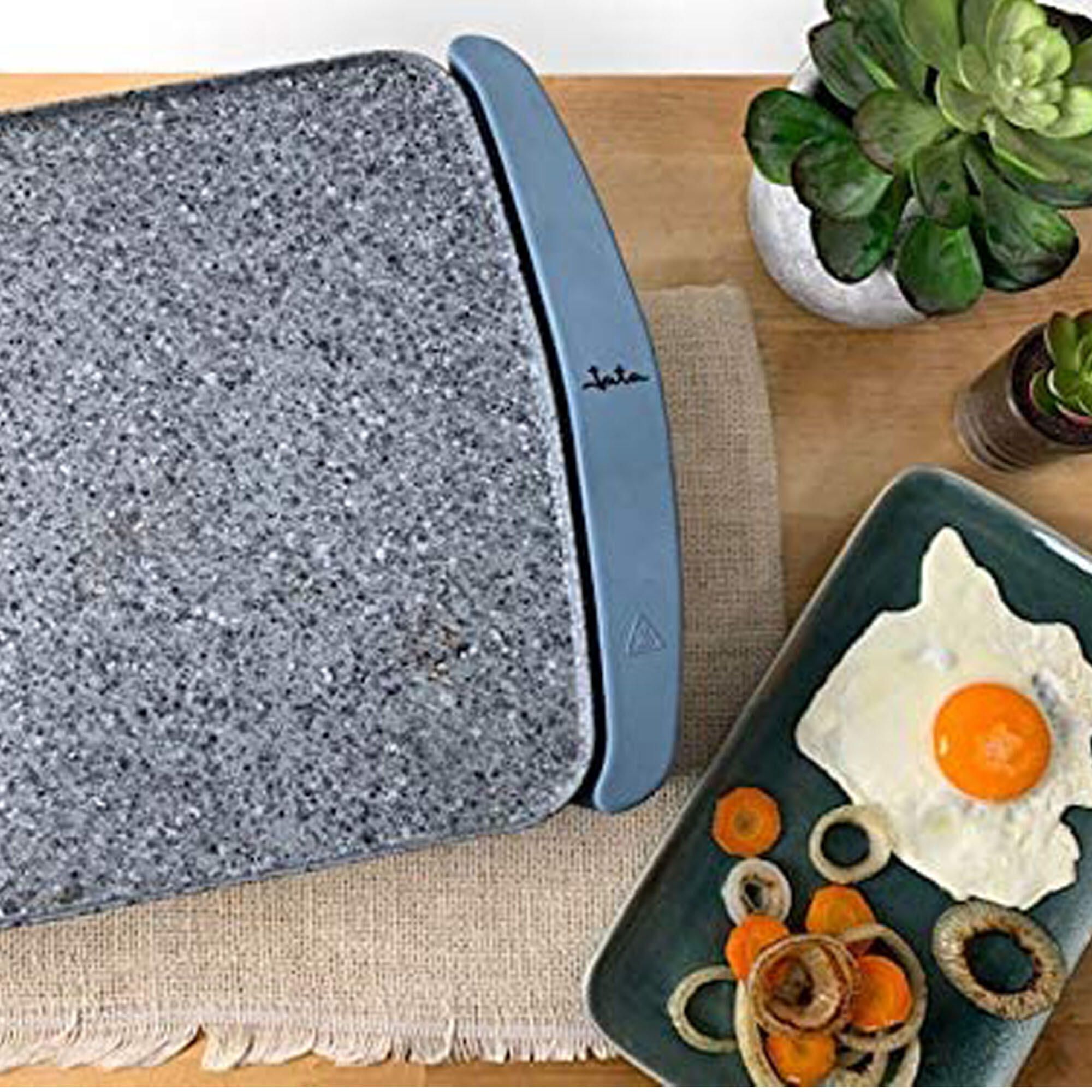 Plancha de cocina antiadherente Jata GR600AM. 46 x 28 cm. 2500 W. 2/4