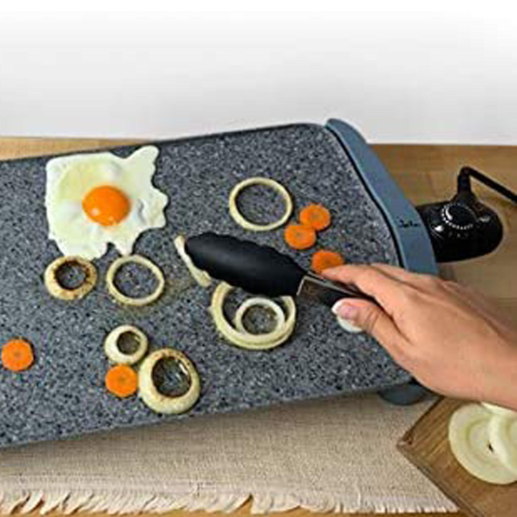 Plancha de cocina antiadherente Jata GR600AM. 46 x 28 cm. 2500 W. 3/4