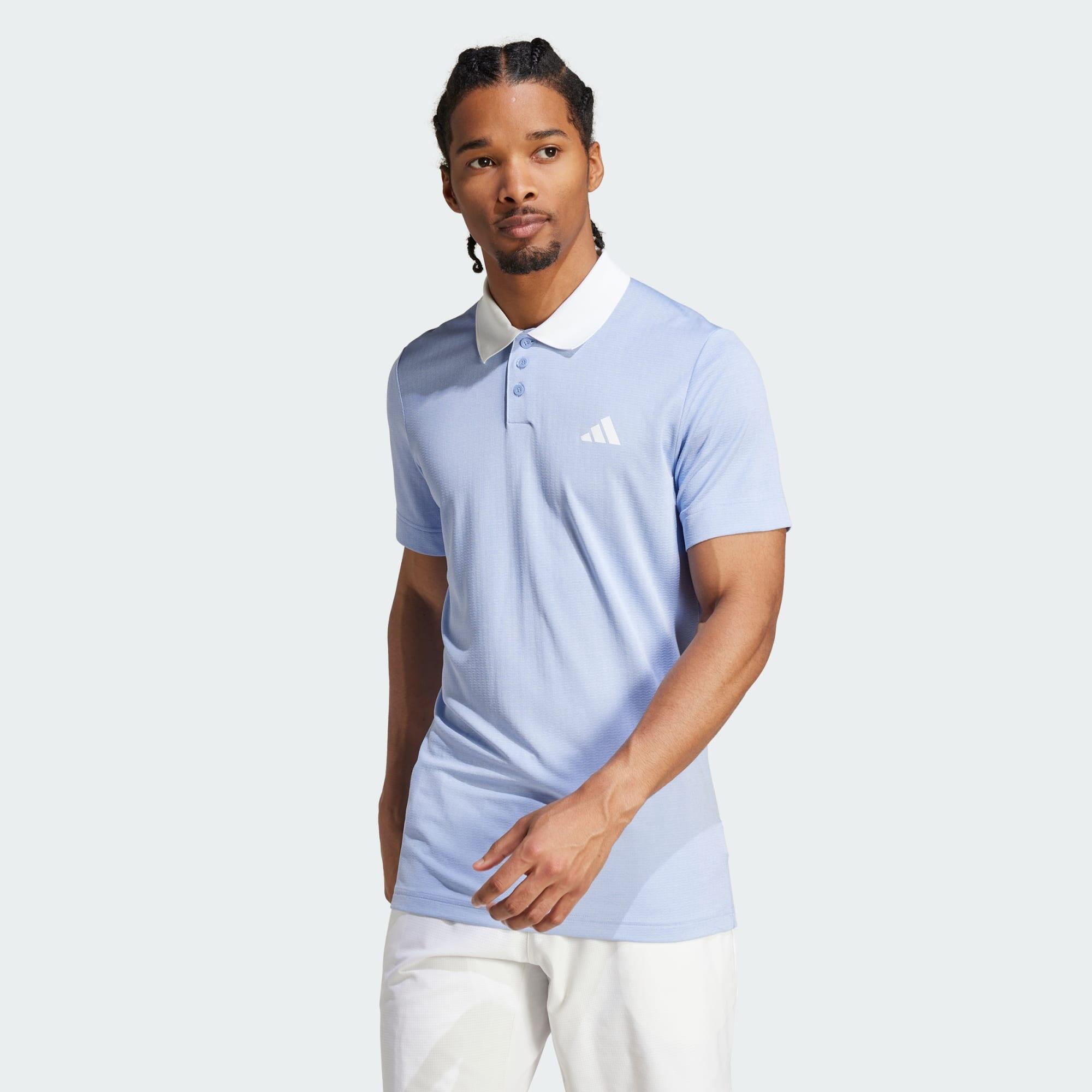 Adidas - Polo De Tennis Freelift - Polo Manches Courtes - Bleu - S - Decathlon