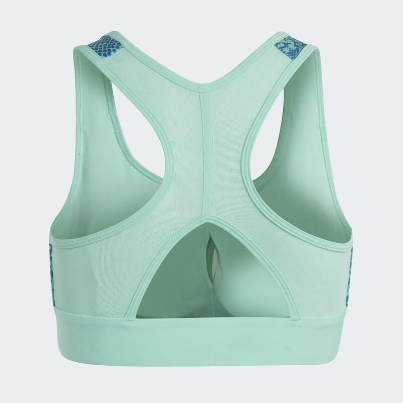 Brassière de sport matelassée à imprimé animal AEROREADY PowerReact