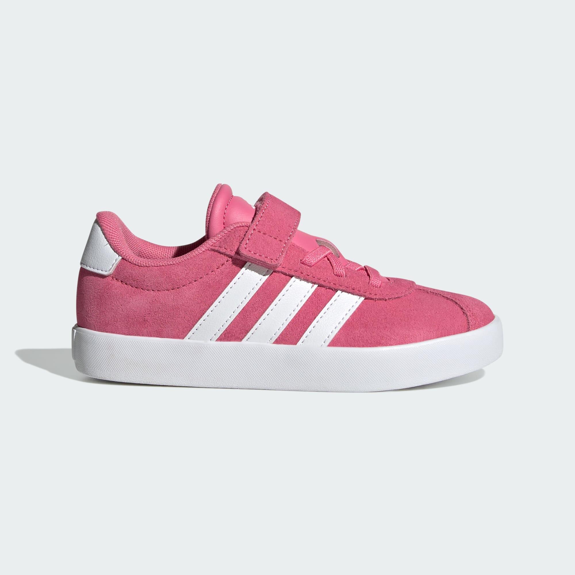 Adidas - Chaussure Vl Court 3.0 - Chaussures De Sport - Blanc|gris|rose - Decathlon