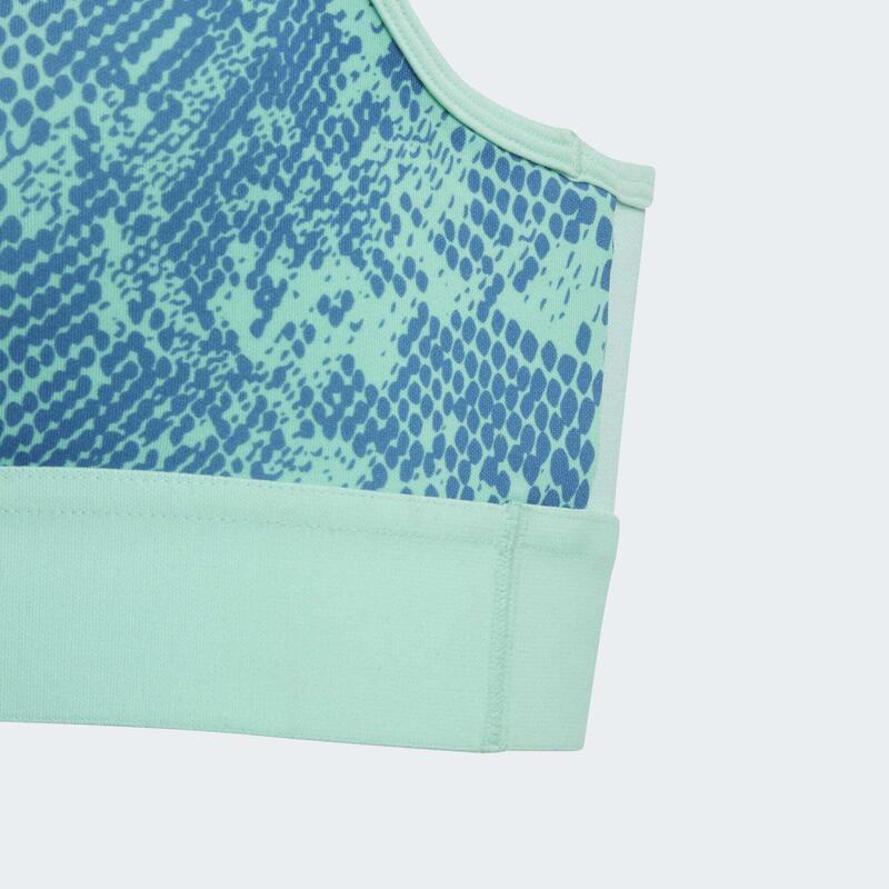 Brassière de sport matelassée à imprimé animal AEROREADY PowerReact