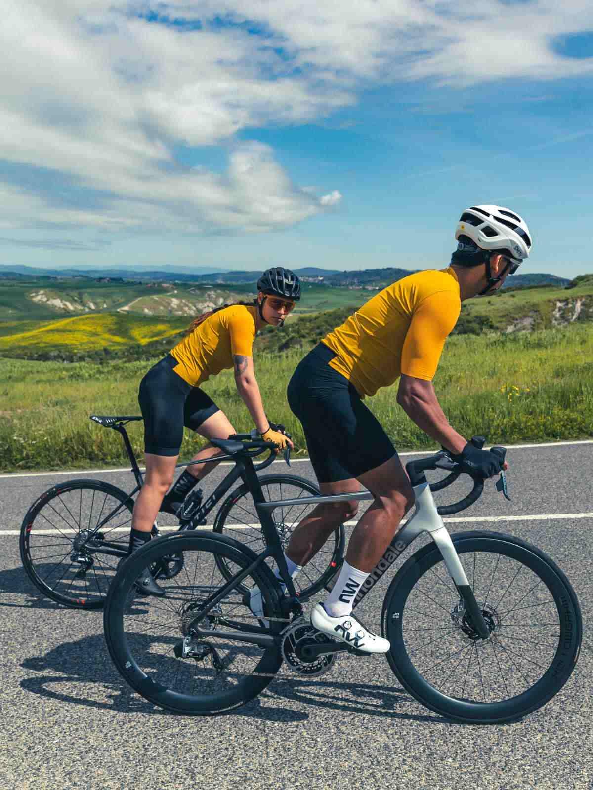 Koszulka rowerowa szosowa mtb NORTHWAVE Extreme 2 UPF50 druga skóra żółty 3/5
