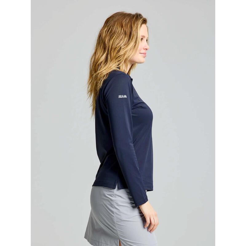 Slam Ws Tech Pique Polo Ls Vrouwen