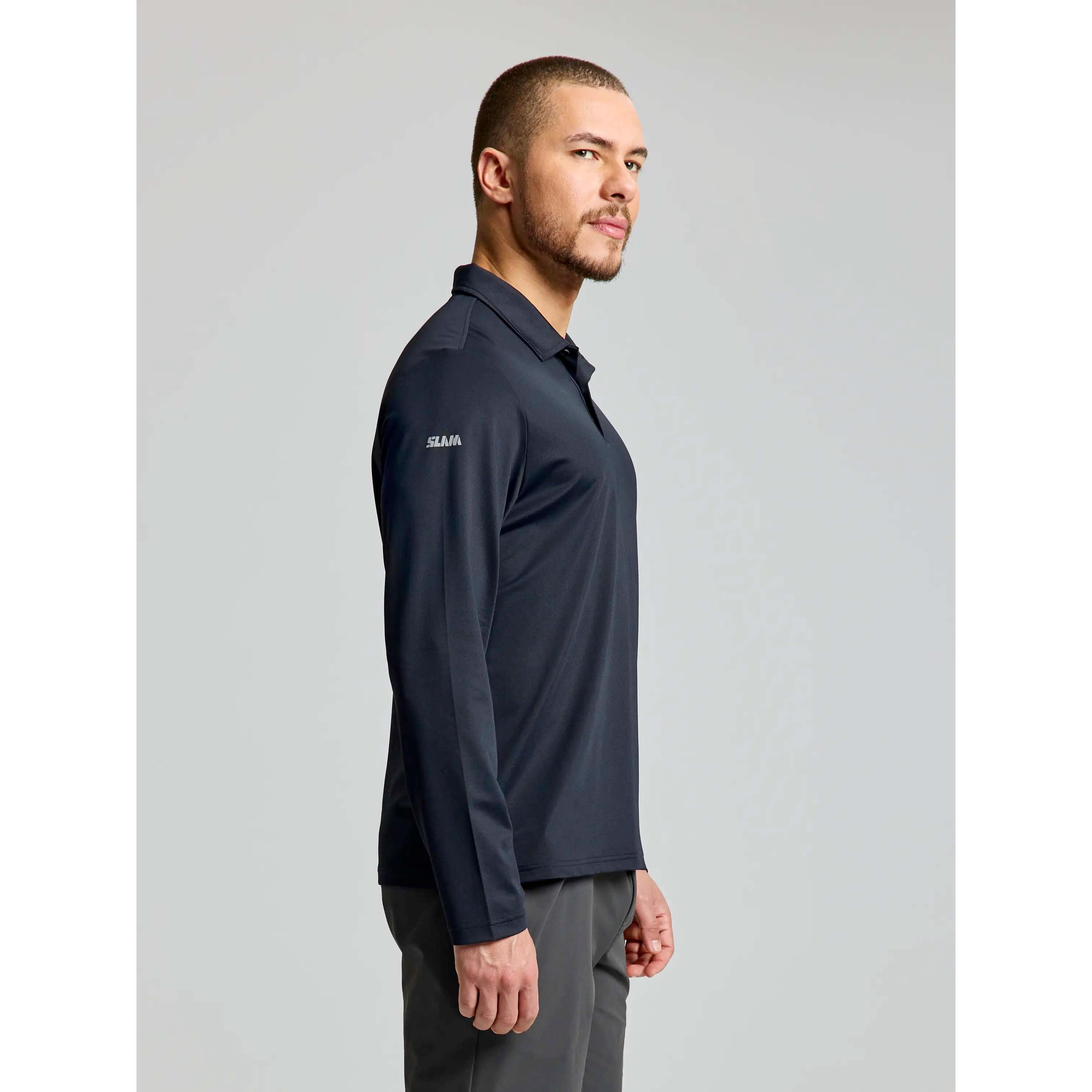 Polo Slam Tech Piqué Ls Adulto 4/5