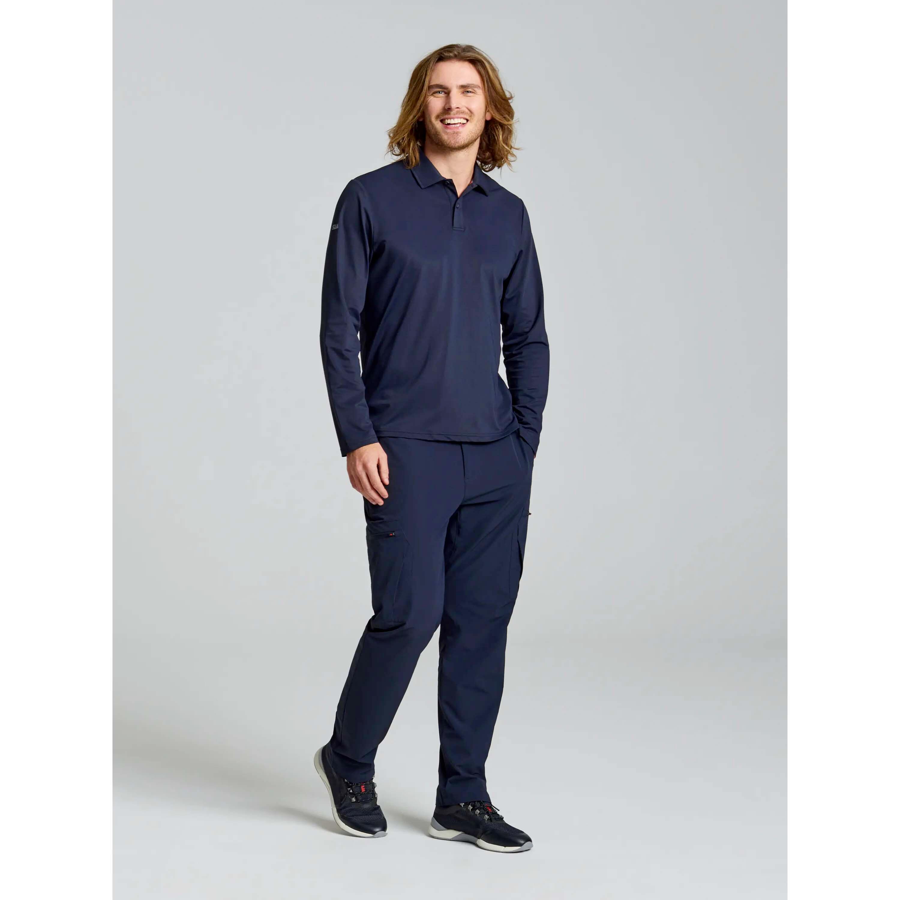 Slam Tech Pique Polo Ls Adulto 2/5