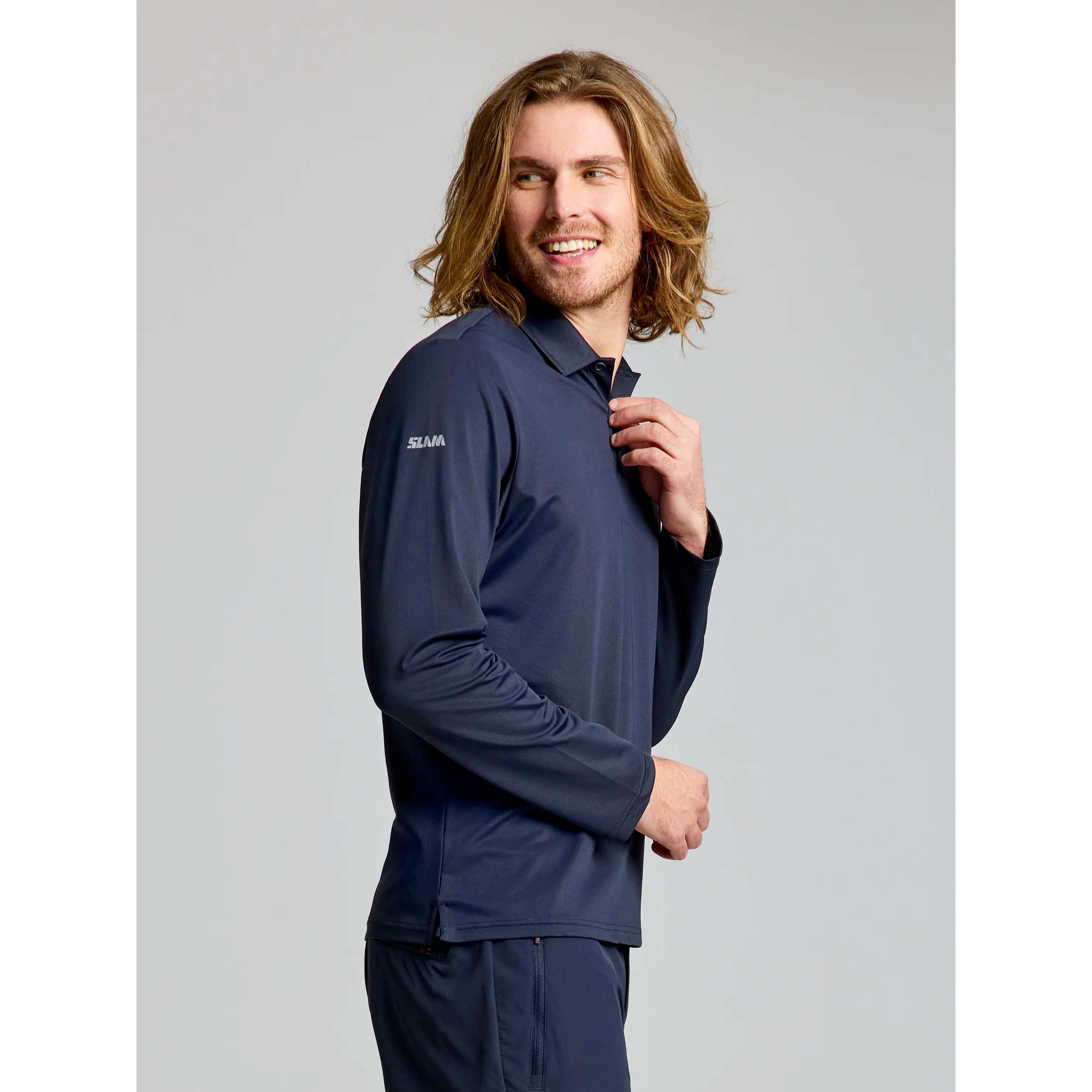 Slam Tech Pique Polo Ls Adulto 4/5