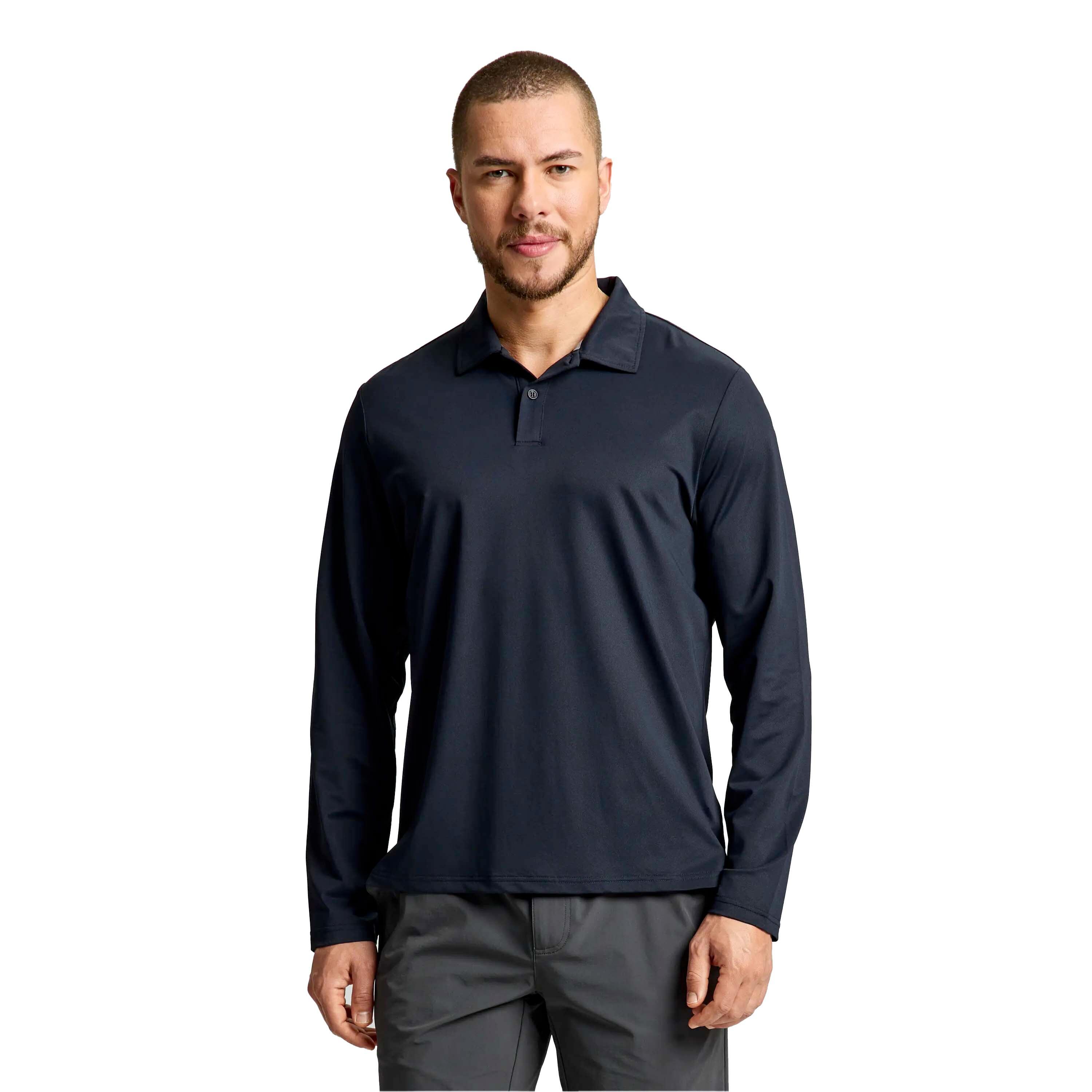Polo Slam Tech Piqué Ls Adulto 1/5