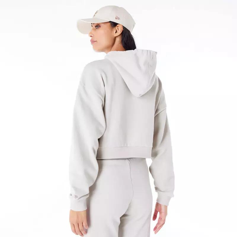 Felpa New Era Mlb Lifestyle Crop Hoody Losdod  Stnabr Donna 5/5