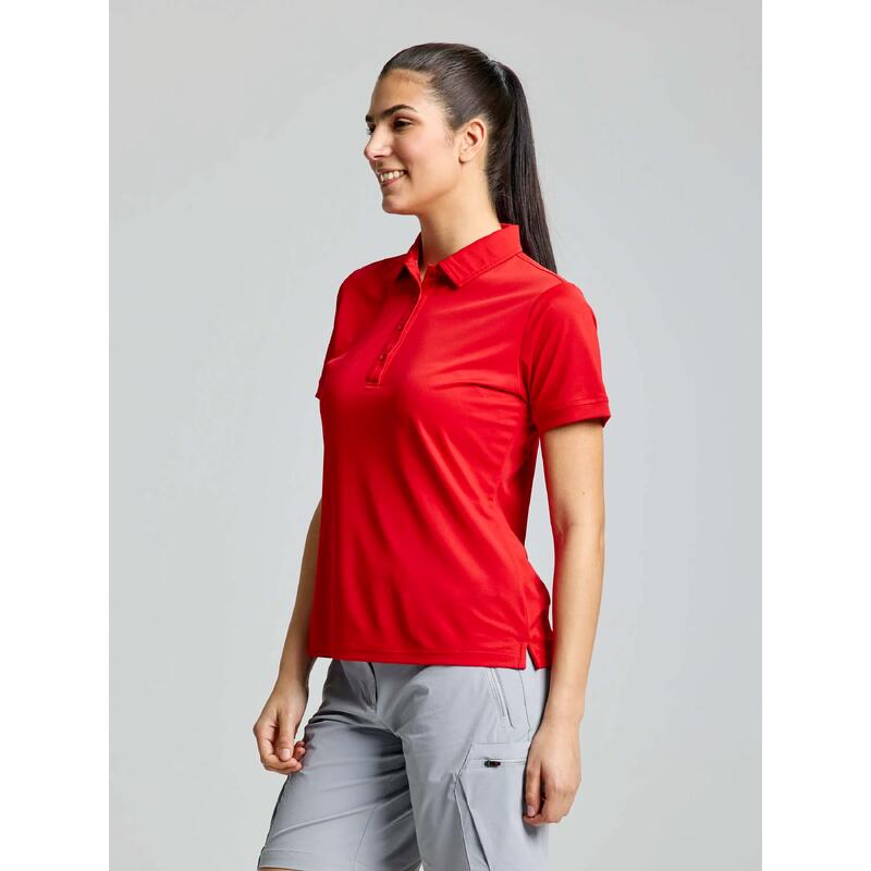 Slam Ws Tech Pique Polo Ss Femme