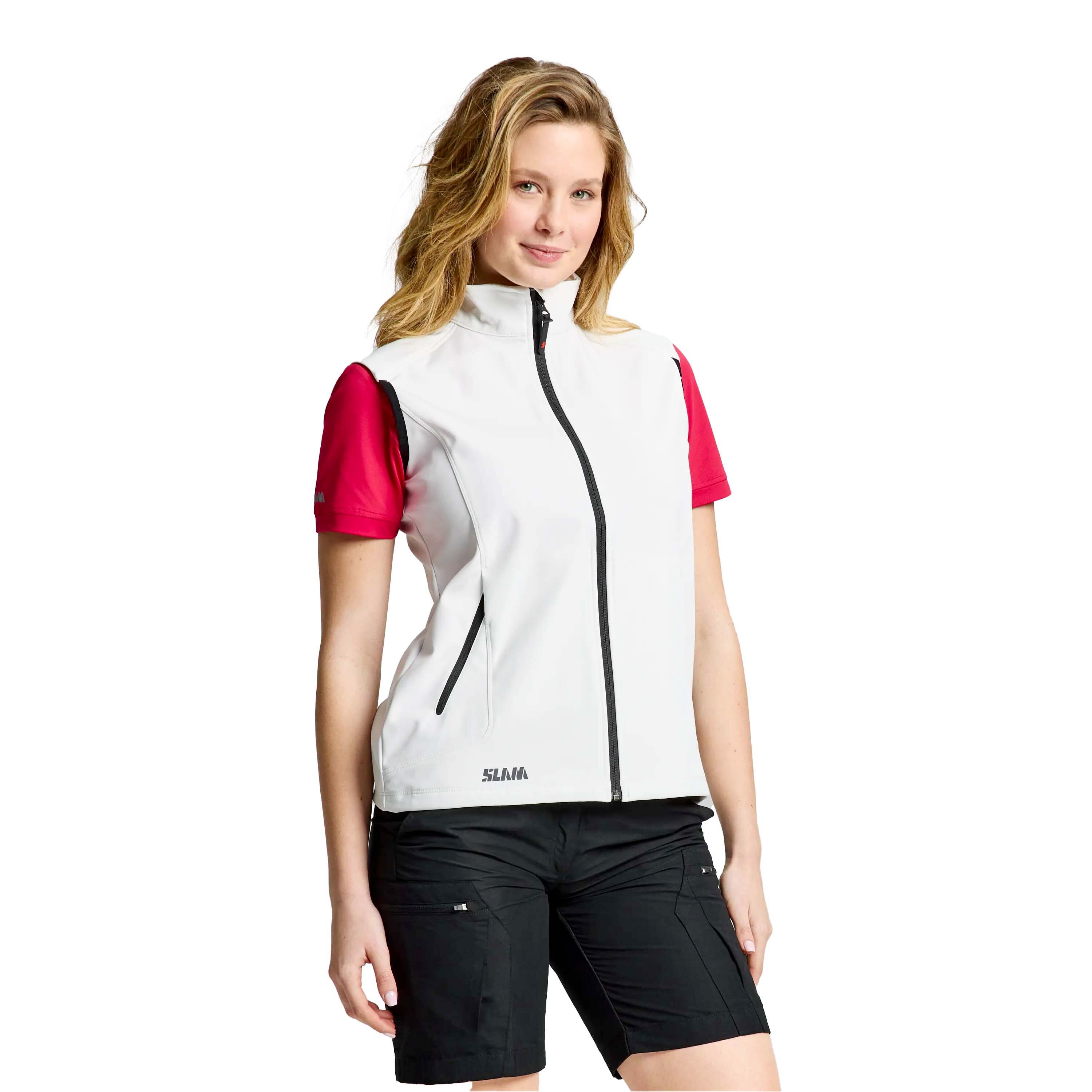 Slam - Gilet Slam Act Ws Softshell Femme - Gilet Sans Manche - Blanc - 40 M - Decathlon