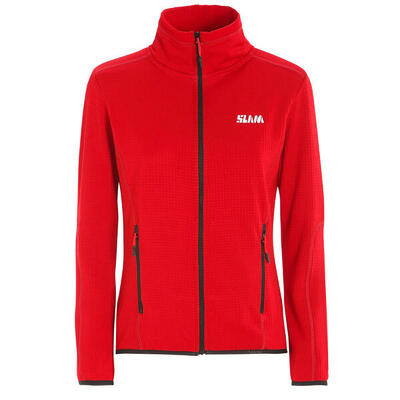 Slam act ws grid fleece sweatshirt vrouwen