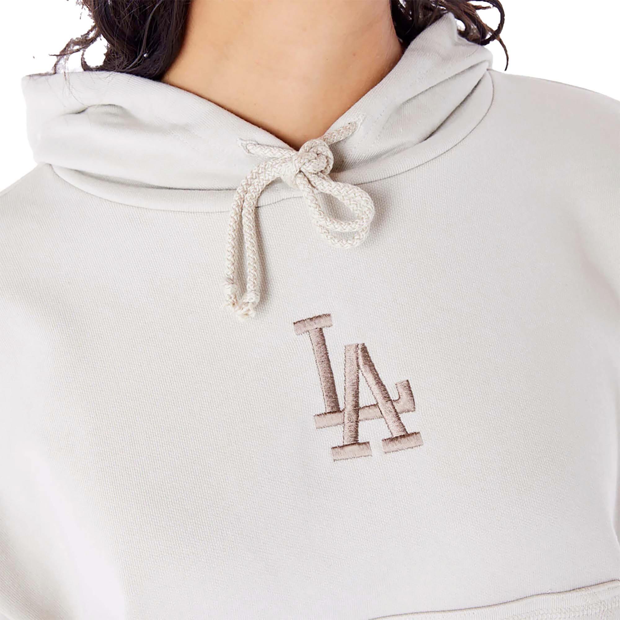 Felpa New Era Mlb Lifestyle Crop Hoody Losdod  Stnabr Donna 3/5