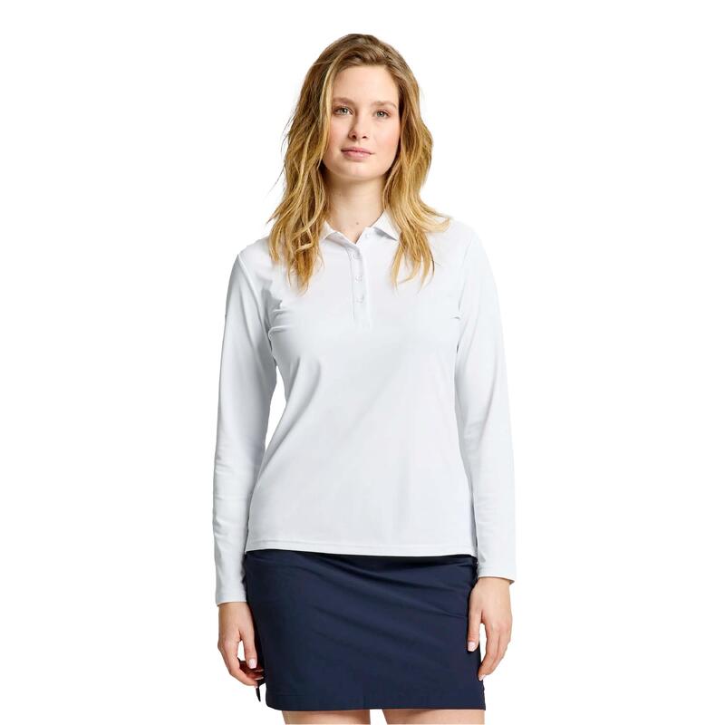 Slam Ws Tech Pique Polo Ls Vrouwen