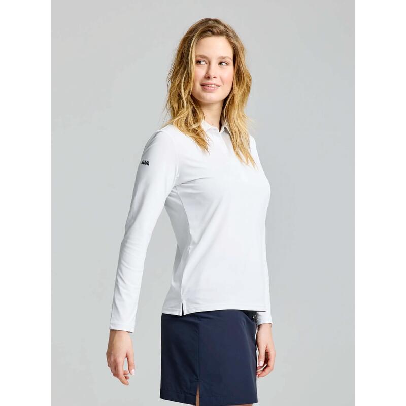 Slam Ws Tech Pique Polo Ls Vrouwen