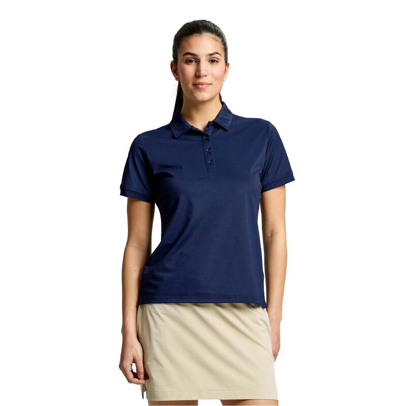 Slam Ws Tech Pique Polo Ss Femme